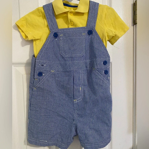 Little Me Shortalls Outfit - Picture 1 of 7